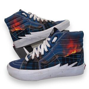 Vans SK8-Hi Bolt Big Reveal Skate Shoes "Navy Denim /‎ White Lighting" Women 8.5